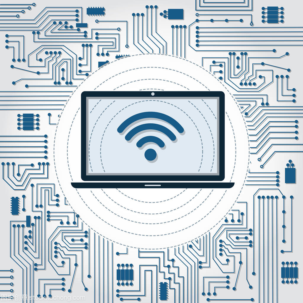 手提電腦、 無線網絡和電子產品的電路